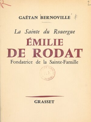 cover image of La sainte du Rouergue, Émilie de Rodat